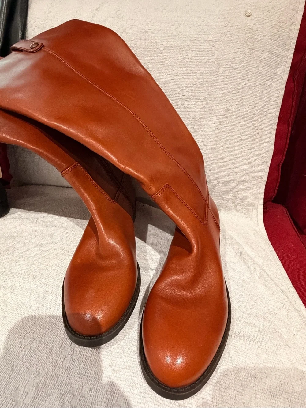 INC International Concepts Women's Over-the-Knee Boots - Cognac Brown